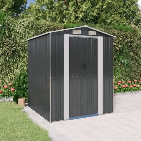 Garden Shed Anthracite 75.6"x75.2"x87.8" Galvanized Steel