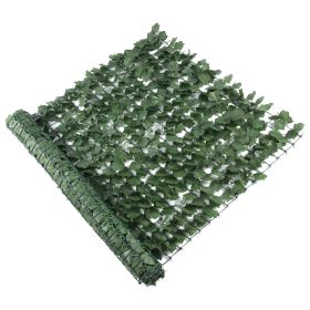 Free shipping Products Outdoor Garden 2pcs 100*300cm  Artificial Faux Ivy Hedge Leaf and Vine Privacy Fence Wall Screen(952 Leaves) - Green  YJ