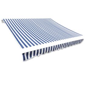 Awning Top Canvas Blue & White 13'x9' 10" (Frame Not Included)