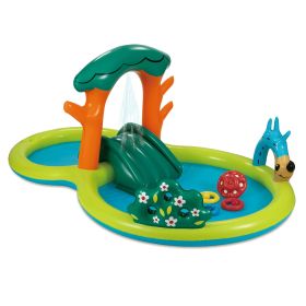 Round Inflatable Backyard Play Center Pool Game, Ages 2 & Up, Unisex