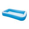 Inflatable Swim Center Family Lounge Pool, 120" x 72" x 22" - Colors may vary.