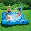 Blue Stingray Inflatable Spray Kids Splash Pool, Age 2 & up