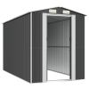 Garden Shed Anthracite 75.6"x140.6"x87.8" Galvanized Steel