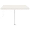 Freestanding Automatic Awning 118.1"x98.4" Cream