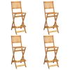 5 Piece Outdoor Bar Set Solid Wood Acacia