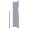 Patio Retractable Side Awning 63"x118" Gray