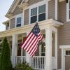 3x5 FT 210D Polyester American Flag;  Embroidered Stars;  Sewn Stripes;  Brass Grommets US Flag Outdoor USA Flags