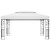 Gazebo with Double Roof 118.1"x157.5" White