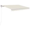 Automatic Retractable Awning 118.1"x98.4" Cream