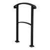 Artisasset Outdoor 1-3 Steps Adjustable Wrought Iron Handrails Black