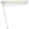 Freestanding Automatic Awning 118.1"x98.4" Cream