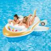 Inflatable Private Jet Pool Float, White, for Adults, Unisex