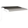 Automatic Retractable Awning 157.5"x118.1" Anthracite