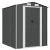 Garden Shed Anthracite 75.6"x75.2"x87.8" Galvanized Steel