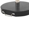 Parasol Base Granite 62.8 lb Round Black