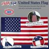 Printed Polycotton American Flag, Sleeved Banner Betsy Flags, 2.5' x 4'