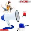 Megaphone Bullhorn Cheer Horn Mic Recording Siren Blow Horn Hand Held Mega Phone Loudhailer 5 Core 8R