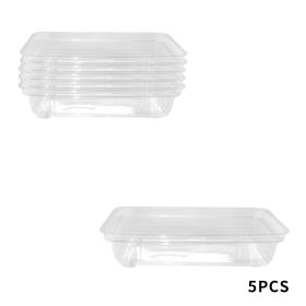 Transparent Seedling Tray Gardening Vegetable Plant Seed Germ Development Cultivation Tray (Option: Medium 5pcs)