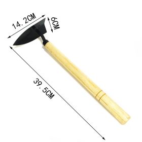 Short Wooden Handle Steel Carbon Garden Tool (Option: 6style)