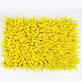 40Cm X 60Cm Artificial Lawn Wall, Decorative Fake Grass, Home Exterior Decoration (Option: Yellow eucalyptus)