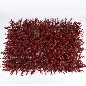 40Cm X 60Cm Artificial Lawn Wall, Decorative Fake Grass, Home Exterior Decoration (Option: Fuchsia Eucalyptus)