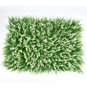 40Cm X 60Cm Artificial Lawn Wall, Decorative Fake Grass, Home Exterior Decoration (Option: Dark Green Eucalyptus)