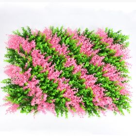 40Cm X 60Cm Artificial Lawn Wall, Decorative Fake Grass, Home Exterior Decoration (Option: Light pink green eucalyptus)