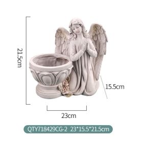 Hars Bidden Engel Planter Tuin Angel Succulent Pot Plant Holder Handwerk Angel Bloempot Decoratie (Option: Right angel)