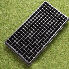 Rectangular Tray Sprout Nutrient Bowl Sprout Wheat Plastic Propagation Succulent Seedling Cup Pot (Option: Black-200normal)