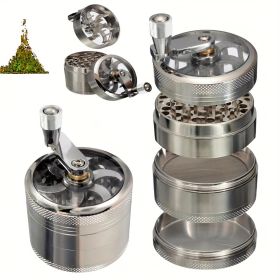 Nut And Hard Spice Grinder For Nutmeg Ginger Rock Salt And Peppercorn (Color: Silvery)