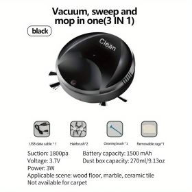 Sweeping Robot Cleaner Automatic Household Lazy Person Intelligent USB Charging Vacuum Cleaner (Items: Style.3)