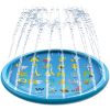 100/170 CM Children Pet Water Mat Summer Beach Inflatable Water Spray Pad Lawn Swimming Pool Mat Pet Sprinkler Outdoor Game Toy