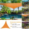 13.12ft Shade Sail Patio Cover Shade Canopy Camping Sail Awning Sail Sunscreen Shelter Triangle Cover