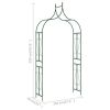 Garden Arch Dark Green 47.2"x15"x101.6" Iron