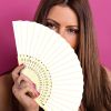 20/30/50pcs Hand-Painted Foldable Paper Fan White Folding Elegant Hand Fan Portable Party Wedding Supplies Gift Dance Fan Decor