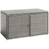 88 Gallon Garden Patio Rattan Storage Container Box