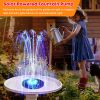 18/16/13cm Solar Water Fountain Colorful Fountain Floating Solar Powered Pool Pond Waterfall Fountain Pump Garden Outdoor Decor