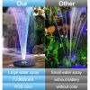 18/16/13cm Solar Water Fountain Colorful Fountain Floating Solar Powered Pool Pond Waterfall Fountain Pump Garden Outdoor Decor