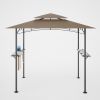 8x 5 FT Grill Gazebo Grill Canopy Double Tiered BBQ Gazebo Outdoor BBQ Canopy