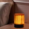 Retro Wood Table Lamp Creative Wood Grain Bedside Lamp Charging Night Light Wooden Base Vintage Desk Lamp Bedroom Birthday Gift