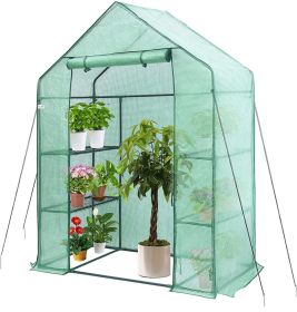 PE Cover Drawer-type Greenhouse Flower Stand (Option: Green 143x73x195cm)